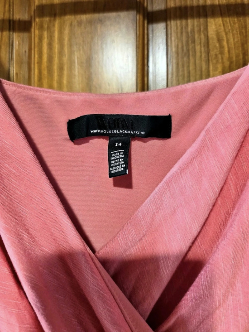 White House Black Market Pink Sandal midi dress - Picture 4 of 4